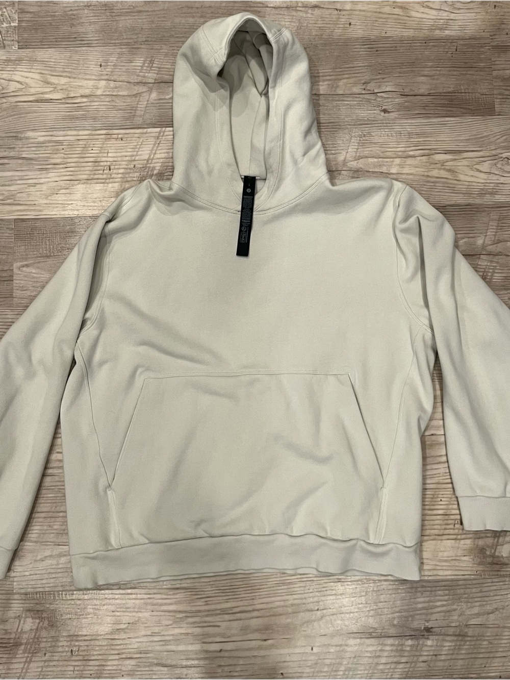lululemon athletica Men's Light Cream Hooded Pullover
